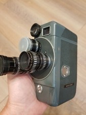 ARCO Eight 8mm Cine Camera Japan   Triple Lens   Working   Vintage 1960s