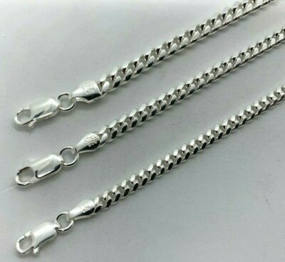 MEN'S WOMEN'S 925 STERLING SILVER MIAMI CUBAN