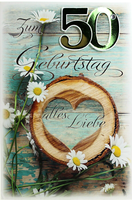B&C 50 Jahre Geburtstagskarte 50 Geburtstag GrußKarte Karte GlüCkwunschkarte