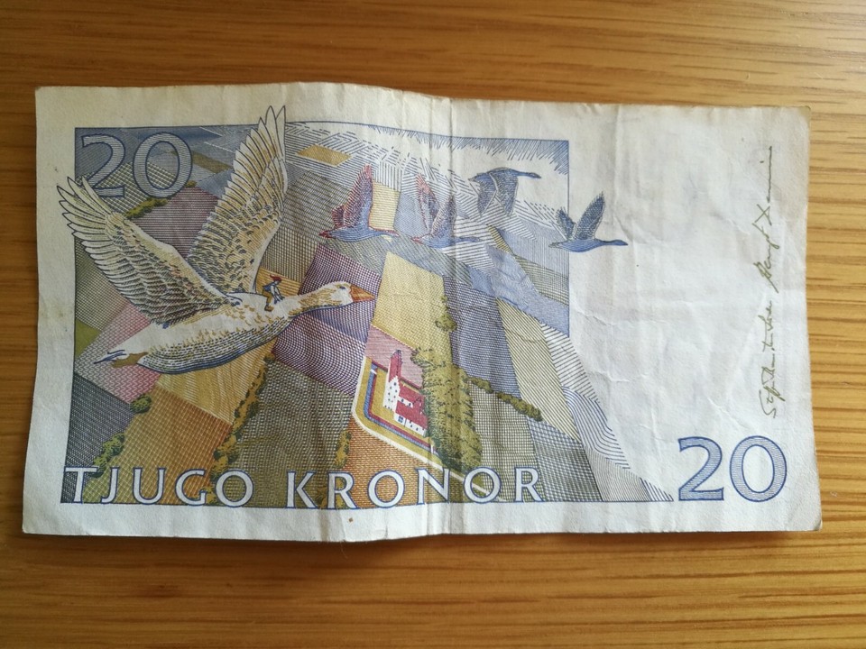 20-tjugo-kronor-banknote-sweden-near-mint-nm-condition-ebay