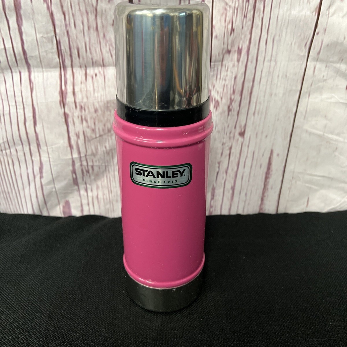 Stanley HOT Pink 16oz Vacuum Bottle Camping Soup THERMOS Cup Rare EUC