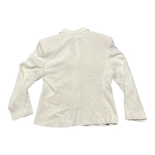 LAUREN RALPH LAUREN Blazer Jacket Womens 12P White Beige Milk USA Notch Lapel - Picture 2 of 5