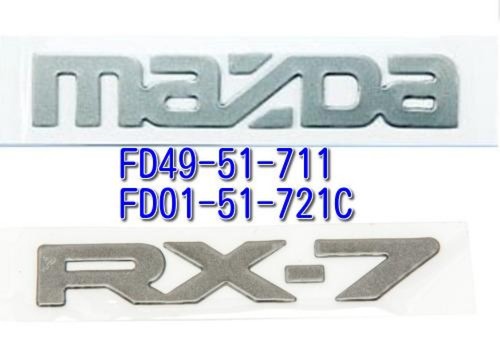 MAZDA Genuine RX-7 RX7 FD3S FC3S FC3C REAR Logo EMBLEM SET BADGE ...