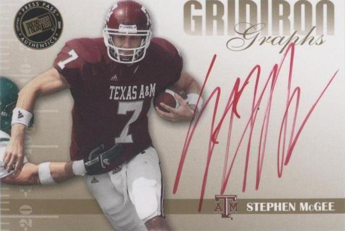 2009 Press Pass Signature Edition Stephen McGee #GG-SM2 - 1 of 2