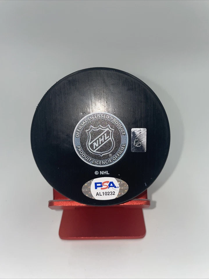 PSA CERTIFIED SIGNED PHIL ESPOSITO TAMPA BAY LIGHTNING FOUNDER PUCK RARE - Image 3 of 4