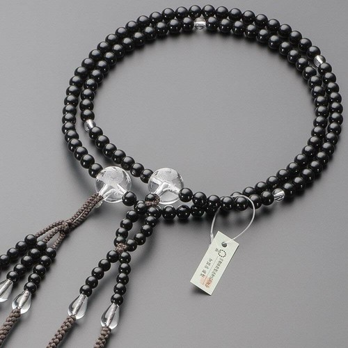 Soka Gakkai Juzu Beads Japanese Rosary Real onyx Crystal Dragon Kyoto japan - Picture 2 of 7