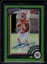 2022 Panini Classics Sky Moore Auto /15 Green Prizm Rookie RC Chiefs