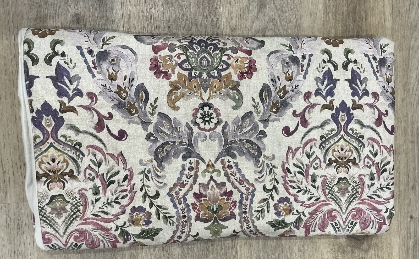 *Pottery Barn*IVANA*Medallion/Damask*Linen Blend KING Duvet Cover eBay