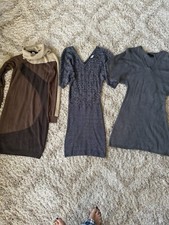 Lot Of 3 Sweater Dresses Size Small, As Is, Priced To sell