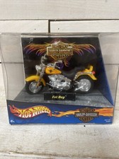 Harley Davidson VTG Hot Wheels Fatboy 1:18 Scale Diecast Fast Shipping