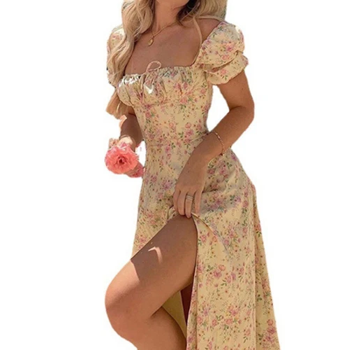 Nakans Floral Bustier Midriff Waist Shaper Dress, Women’s Vintage Corset Dress - Picture 4 of 32