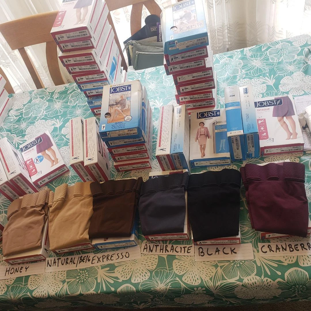 Jobst Opaque OT TB 20-30 Compression REGULAR Thigh High Stockings Size & Color