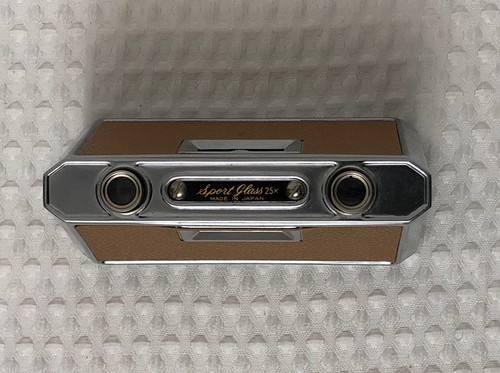 Vintage EMPIRE POCKET/OPERA BINOCULARS: Sport Glass 2.5X, Foldable, Beige,Japan - Picture 8 of 15