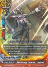 Bushiroad Future Card Buddyfight Misfiring Demon, Globes S-BT02A-SP/0006EN R