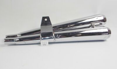 BUSSO DECIBEL EXHAUST RIGHT L=620mm INLET ID=32mm ITALY HONDA YAMAHA CAGIVA