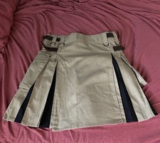 Khaki and Black Utility kilt 42  Waist