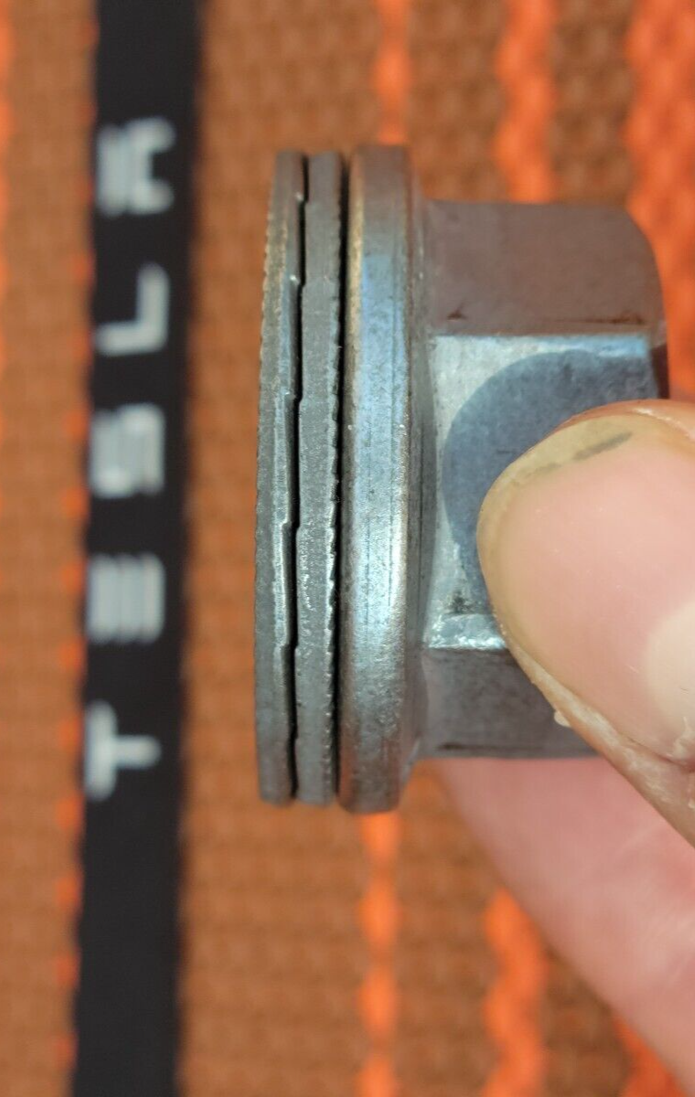 Tesla S 8 End Yoke Pinion Hex Nut Bolts x2 Plus Washers eBay