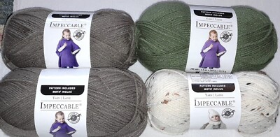 Loops & Thread Impeccable 4 Medium Acrylic Blend Yarn 4 skeins