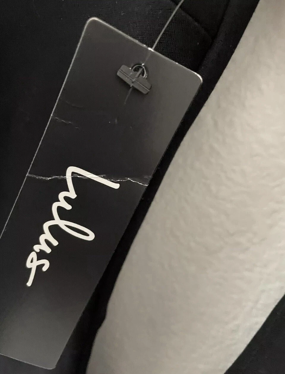 NUOVO abito formale Lulus nero spalle scoperte festa San Valentino matrimonio piccolo S