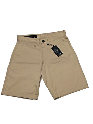 ARMANI EXCHANGE MEN'S BERMUDA SHORTS , TAN , 28