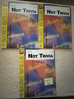 Remedia Basic Skills Bundle - 3 Book Lot   Not Trivia Grades 1, 2, and 3   New