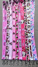 New Lot 10pcs mickey minnie Lanyard Mobile Phone ID Card KeyChain Holder gift