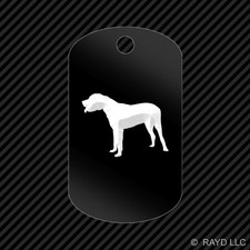 Japanese Mastiff Keychain GI dog tag engraved many colors dog canine pet
