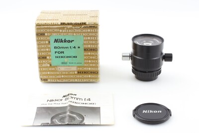 美品 ニコン UW ニッコール 80mm F4 水陸両用レンズ Nikon Nikon UW-Nikkor 80mm F4 Under Water Lens For NIKONOS w/Box, Caps