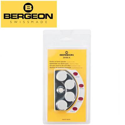 Bergeon 30180-A, Oil Stands with 4 Genuine Agate Wells, Swiss Made