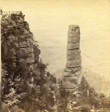 Stereoview Photo Switzerland Suisse Prebischkegel Sophus Williams Berlin 1889