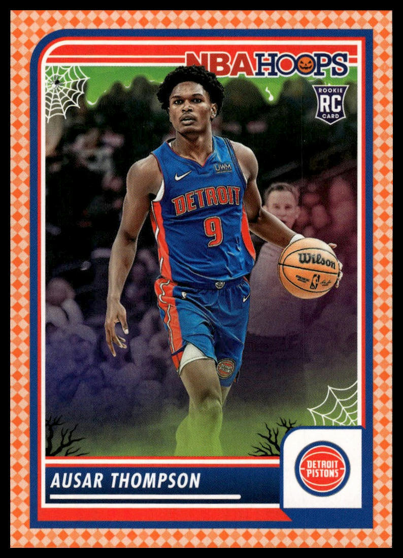 2023-24 Hoops Haunted Hoops #100 Ausar Thompson Orange RC