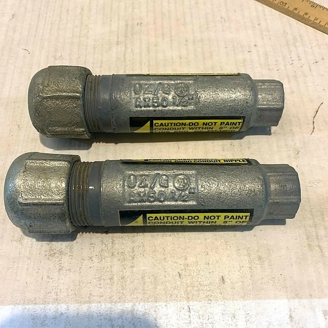 (Lot of 2) OZ Gedney AX50 1/2" Rigid Conduit Expansion Fittings eBay