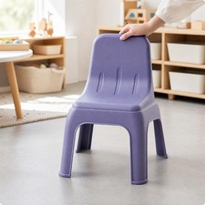 Toddler Plastic Chair Stable Molded Plastic Children's Chair Lightweight Compact