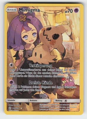 Mimigma 245/236 Secret Rare Cosmic Eclipse Pokemon Deutsch Holo Near Mint