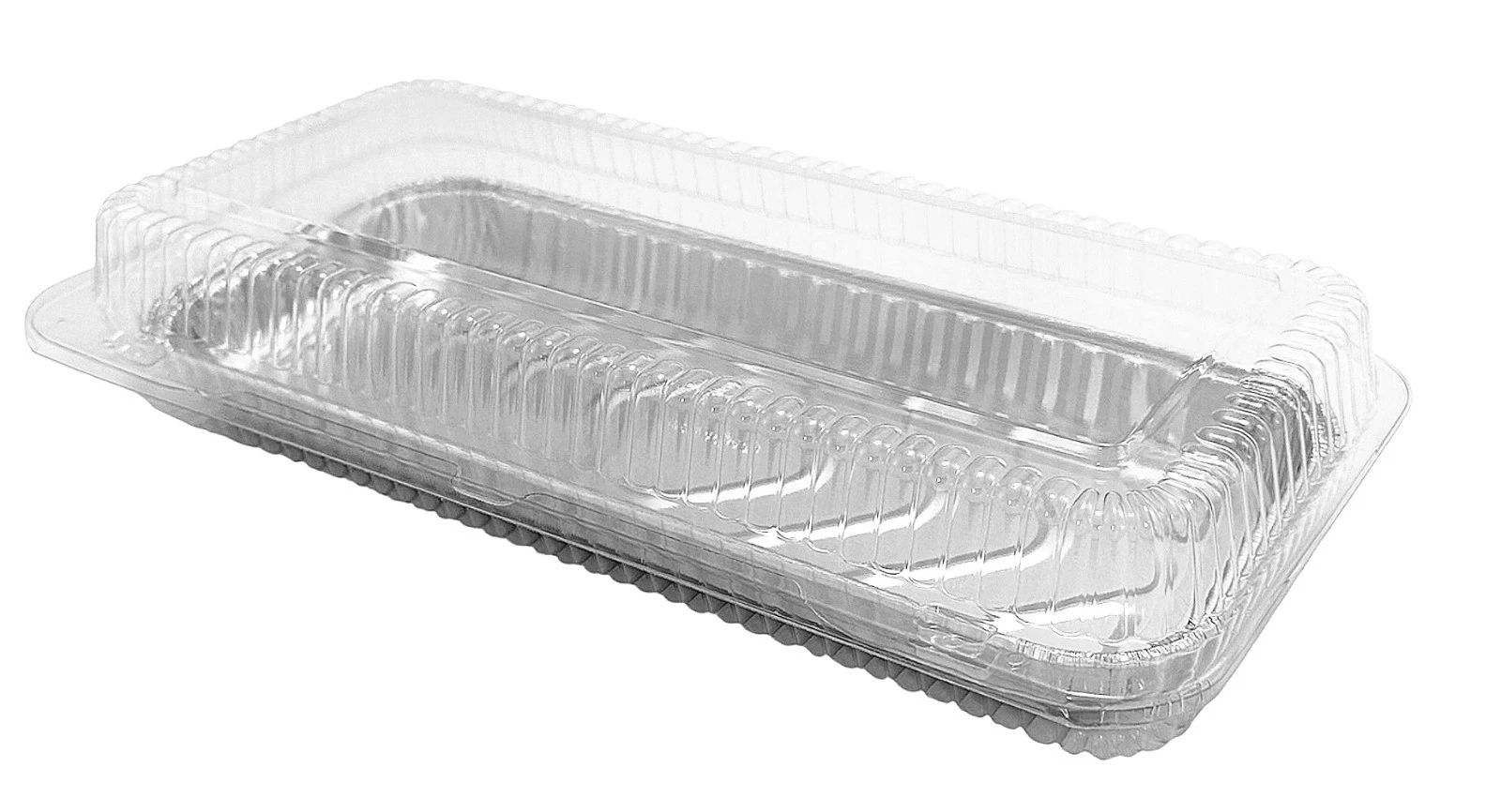 Handi-Foil 12" x 5" Oblong Aluminum Foil Danish/Cake Pan w/Hinged Lid Container
Opens in a new windo