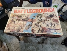 Vintage Marx Toys World War II Battleground Playset 4204 INCOMPLETE READ