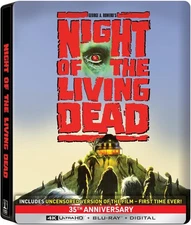 NIGHT OF THE LIVING DEAD STEELBOOK 4K UHD + BLU-RAY + DIGITAL NEW! SEALED!