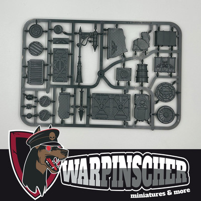 Warhammer 40K / 40000 - Sector Imperialis - Large Base Detail Kit Gußrahmen A