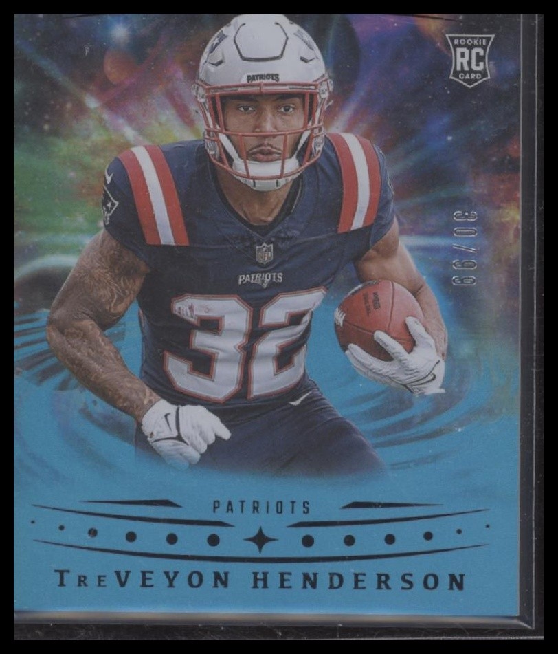 2025 Panini Origins #105 TreVeyon Henderson Blue #/99