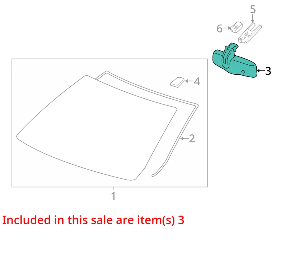 Espejo retrovisor interior Chevrolet Astro 1996-2005 OEM PPC60 Foto 2 de 3