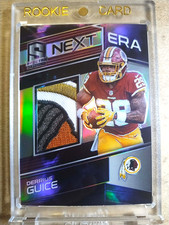 2018 Derrius Guice Panini Spectra Rookie Next Era Logo Patch Nebula Prizm RC 1/2