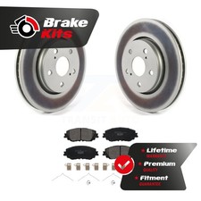 Front Coated Disc Brake Rotors And Ceramic Pads Kit For 2019-2019 Toyota C-HR