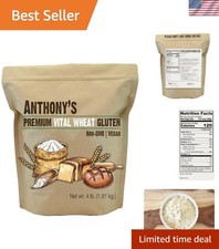 64 Ounce Vital Wheat Gluten - , High-Protein for Meat Alternatives Baking