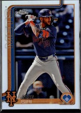 2025 Topps Chrome Jose Siri #195 New York Mets