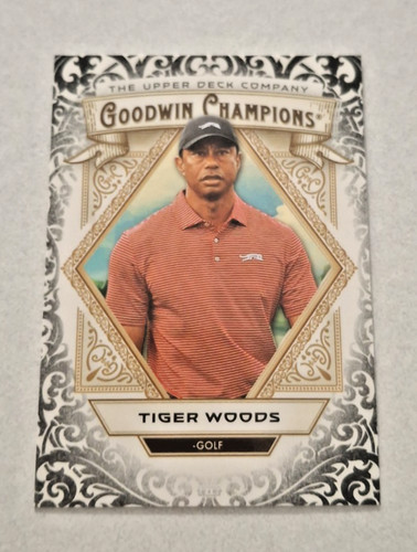 Tiger Woods #1 — 2025 Upper Deck Goodwin Champions golf card