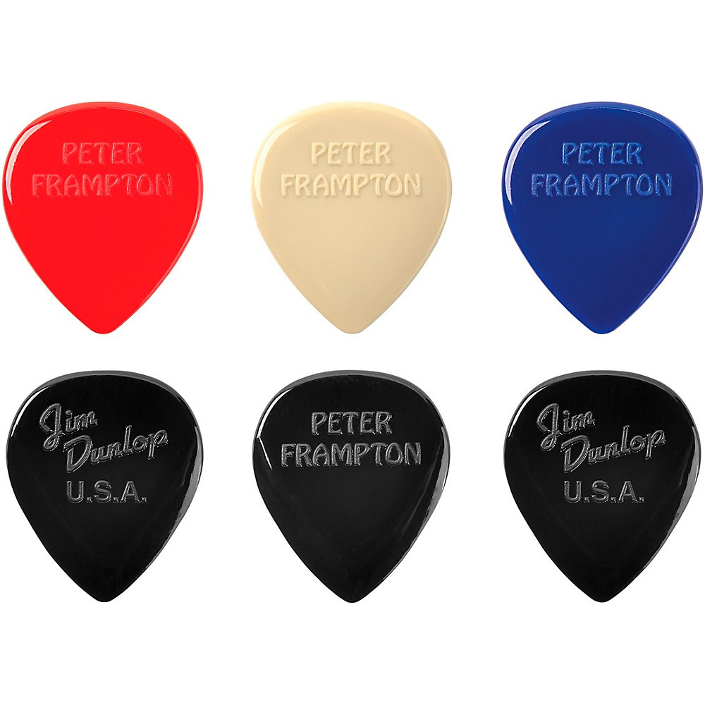Dunlop Frampton Vintage Jazz Teardrop Guitar Picks 2.08mm 6-Pack