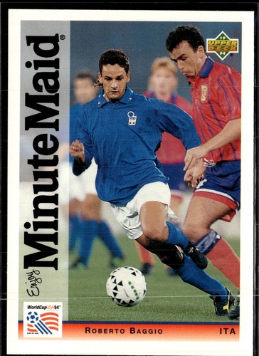Roberto Baggio #13 1994 Upper Deck Minute Maid World Cup card