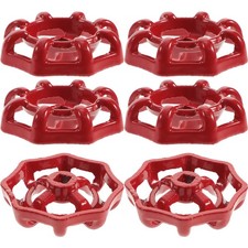 6pcs Shutoff Handles Outside Faucet Handles Round Wheel Replacement