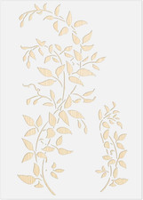 Large Vine Stencils for Painting on Wood Wall A4 Size Reusable Wall Painting Ste