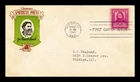 US COVER JAMES RUSSELL LOWELL FAMOUS AMERICANS FDC TORKEL GUNDEL CACHET